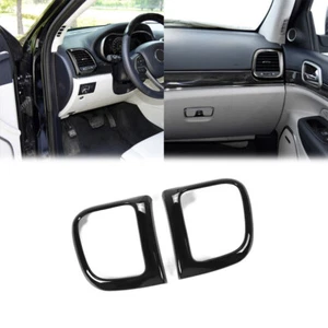 Console Side Outlet Vent Frame Cover For Jeep Grand Cherokee 2011+ Bright Black - Bild 1 von 11