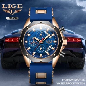 Men’s Watch Quartz Analog Luminous Calendar 3ATM Waterproof Casual Wristwatch - Picture 1 of 10