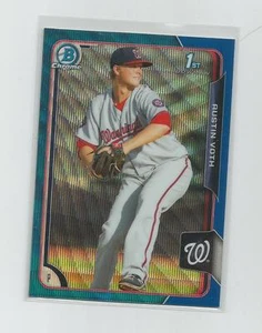 2015 Bowman Cromo AUSTIN VOTH Rifrattore Onda Blu - Foto 1 di 1