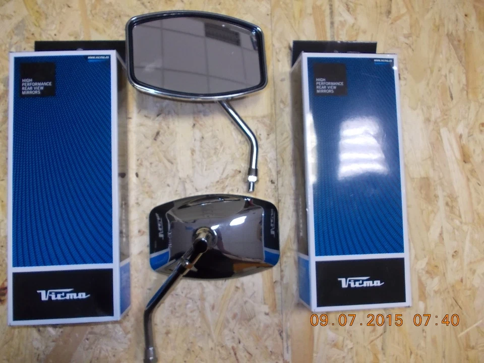 2 Spiegel passend für rechts u. links für Daelim VL 125 Daystar Chopper Motorrad - Bild 1 von 1