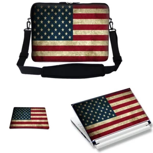 17" 17,3" Laptophülle Tasche Etui mit Schultergurt & passender Haut Mauspad 3036 - Bild 1 von 5
