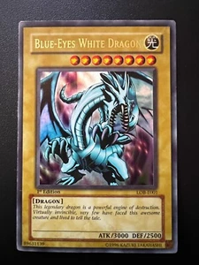 Dragón Blanco Ojos Azules LOB-E001 Ultra Raro 1ª Edición Juego Pesado Yugioh - Imagen 1 de 7