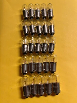 (25) LÁMPARA INCANDESCENTE BAYONETA #1866/6,3v .25A/BOMBILLA BA9s/McIntosh Mc, MR, C, MAC Foto 1 de 4