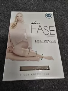 THERAFIRM SHEER EASE 20-30 mmHg COMPRESSION SOCKS, 65430, SAND COLOR, NEW - Picture 1 of 6
