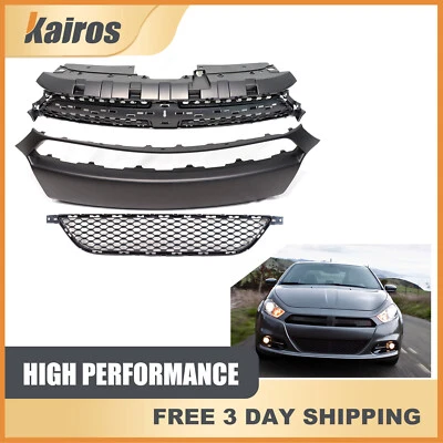 Juego de rejilla moldeada cubierta parachoques delantero nuevo Dodge Dart 2013 2014 2015 2016 Foto 1 de 4