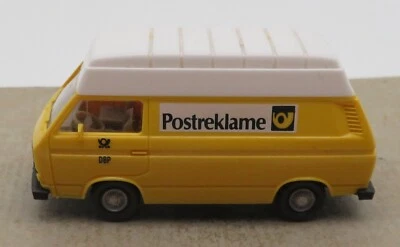 Rara WIKING Ho 1/87 VW Kombi Transporter T3 Alto Poste Postreklame No. Box - Immagine 1 di 4