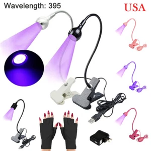 USB 3W LED UV Ultraviolet Phone Glue Curing Desk Lamp For Gel Nail Mobile Repair - Picture 1 of 40