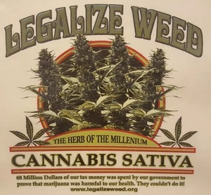 CAMICIA LEGALIZE WEED CANNABIS POT WEED MARIJUANA LEAF MARY JANE #MJ-10 TASCHE - Foto 1 di 5