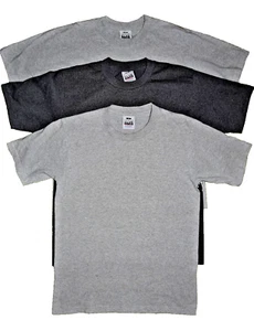 Pro Club Lot of 3 Heavyweight Cotton T-Shirts USA Men's Medium Gray - Picture 1 of 10