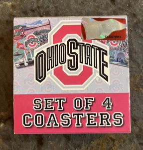 Ohio State Buckeyes NCAA College Football Set Of 4 Coasters - Picture 1 of 3