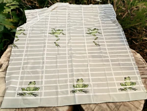 Robert Green Quality Frog Shower Curtain. B226-09-linens - Picture 1 of 4