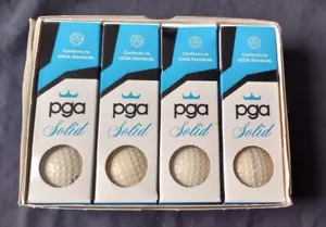 Full Box Vintage PGA Golf Balls Solid Balls 4 Packs, 12 Balls NOS - Picture 1 of 15