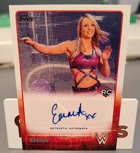 2015 Topps WWE Auto Emma Rookie Auto RC - Picture 1 of 2