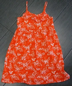 FADED GLORY Girls Youth Dress Bright ORANGE Top Size XL 14-16 100% COTTON - Picture 1 of 3