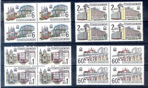 1978 CHECOSLOVAQUIA Block of 4 "ARQUITECTURA, ARCHITECTURE " MINT - Imagen 1 de 1