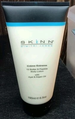 Loção Corporal Skinn Dimitri James Creme Extreme 12 com Açaí 6,5 oz NOVO LACRADO - Imagem 1 de 3