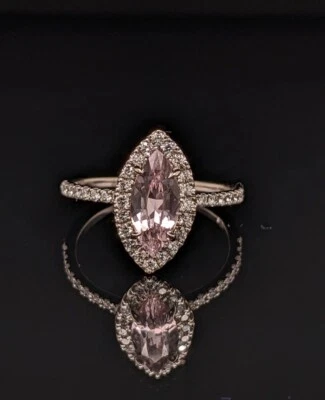 ANILLO ORO ROSA PLTD/TOPACIO COMPROMISO/BODA MODA JOYERÍA TALLA 5 Foto 1 de 4