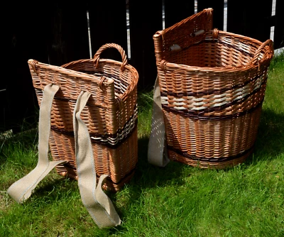 Rückentragekorb 2 Großvarianten! Heukorb Kiepe Tragekorb Weide Rückenkorb - Bild 1 von 4