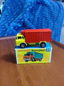 Lesney Matchbox Superfast #44 Refrigerator Truck Original Box