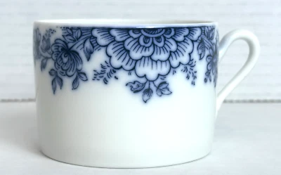Taza de té de café de Richard Ginori taza de café Museo Doccia azul floral Foto 1 de 4