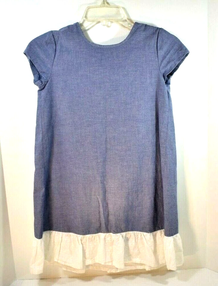 Vestido para niña JK auténtico caqui azul y blanco talla M Foto 1 de 4