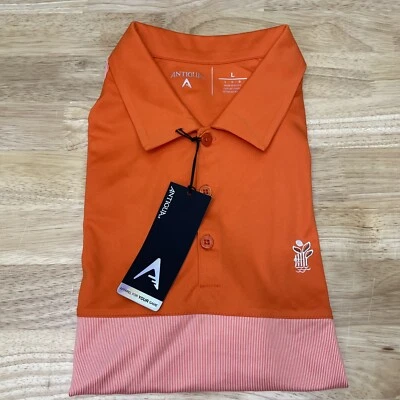 Nueva Camisa Polo Grande SS Naranja/Blanco Venture Para Hombre Marca Antigua Nueva con Etiquetas Foto 1 de 4