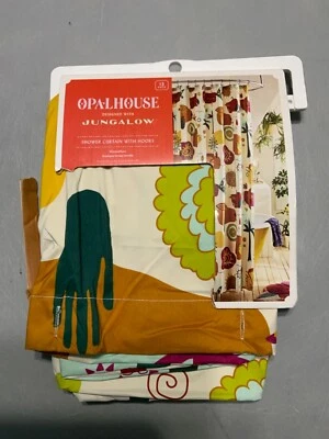 OPALHOUSE JUNGALOW COLLAGE CORTINA DE DUCHA 72" X 72" NUEVO  Foto 1 de 2