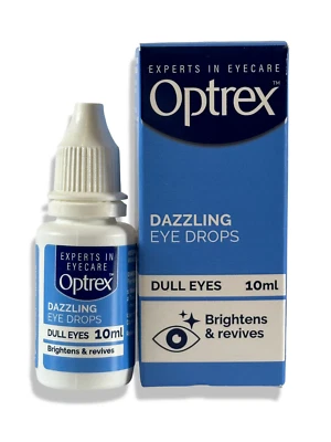 Optrex Eyedew Dazzling Eye Drops 10ml for White Dazzling Eyes | UK STOCK