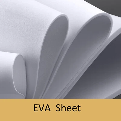 EVA Foam Sheets Board Thickness 1mm 2mm 3mm 5mm 10mm White Black EVA Plates DIY - Image 1 of 4