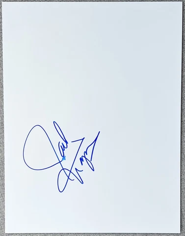 Jack Wagner Signed In Person 8.5x11 Blank Glossy Photo Paper  - Authentic Cover