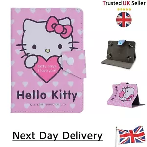 Hello Kitty Pink Case for Samsung Galaxy Tab A7 A8 A10 S6 E 7" 8" 10" 11" Cover - Picture 1 of 7
