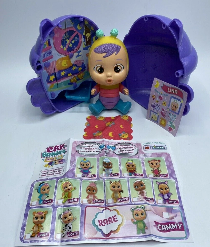 Cry Babies Magic Tears Winged House Surprise Collectible Doll Purple