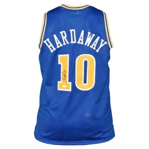 Tim Hardaway Autographed Golden State Pro Blue Basketball Jersey (JSA) - Picture 1 of 5