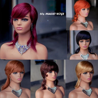 Peluca retro rockera rubia miel salmonete cabello humano adulto Joe Dirt años 80   Foto 1 de 4