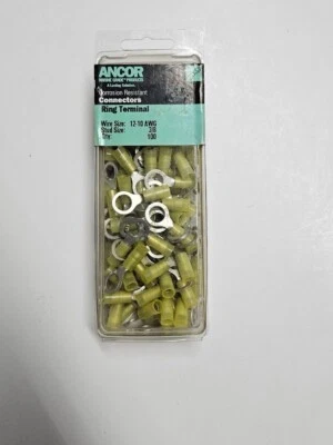Nuevo ANCOR Marine Grado 12-10 AWG 3/8" Nylon Anillo Terminal Conectores Paquete de 100 Foto 1 de 4