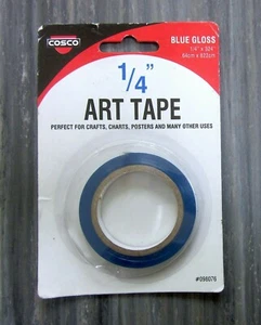 Cosco Art Tape Blue Gloss 1/4" x 324" #098076 - Picture 1 of 2