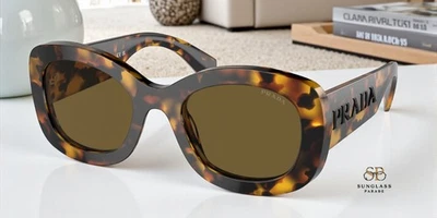 PRADA PR A13SF VAU01T Honey Tortoise Dark Brown 55 mm Women's Sunglasses - Image 1 of 4