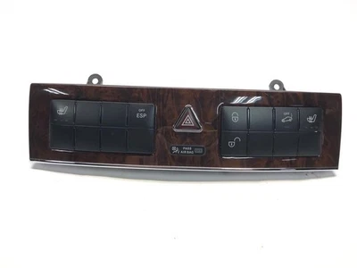 2005 Mercedes C240 W203 Control Panel Seat Heaters ESP Hazards 2038215881 - Image 1 of 4