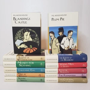 P.G. Wodehouse Menge 12 Hardcover Bücher Überblick Presse Sammlerstück Pflaumenkuchen - Bild 1 von 17