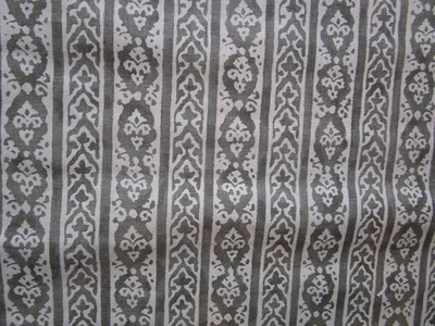 Tela estampada de lino a rayas persas bujh NAMAY SAMAY 61" L X 51" W Foto 1 de 4