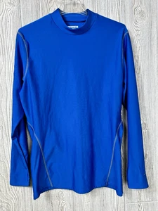 Layer 8 Performance Qwick Dry Stehkragen Basisschicht Shirt Herren Größe Large blau - Bild 1 von 10