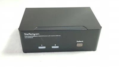 WITHOUT PSU! Startech sv231dpddua 2 Port dual displayPort USB KVM Switch - Image 1 of 4