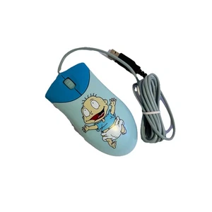 Vintage 1999 Viacom Nickelodeon Rugrats Tommy Pickles Wired USB Mouse Works - Picture 1 of 3