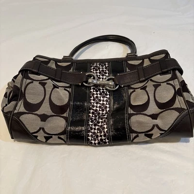 Bolso Cartera de Cuero Coach Hampton Signature Logo Número J0851F13072 Foto 1 de 4