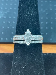 Damenring Weißgold Ehering 14 Karat 4,5 g Größe 7 (QUC018820) - Bild 1 von 2