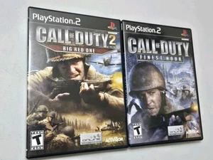 Scheiben neuwertig, komplett im Karton! 2 Spiele: Call of Duty Big Red One & Finest Hour PS2 - Bild 1 von 4