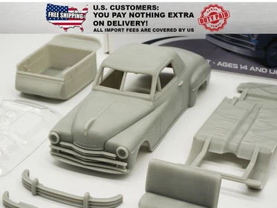 1:25 Plymouth Business Coupe 1949 Resin Model Kit With Clear Parts Included - Image 1 of 4