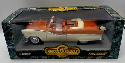 1956 Ford Sunliner American Muscle, Die-cast 1:18 Coral White Ertl Collectibles - Image 1 of 4