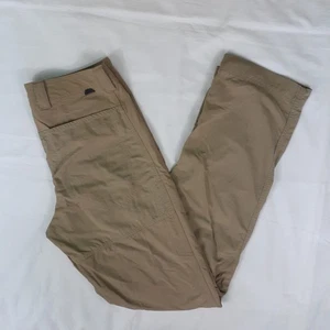 REI Co-Op Pants Mens 32x34 Brown Lightweight Vented Stretch Nylon Hiking Logo - Picture 1 of 24