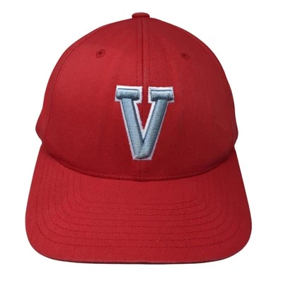 Pacific Headwear Strapback Hat Red One Size Embroidered Letter V Outdoor Foto 1 de 4